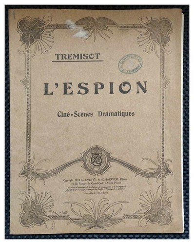 Espion pour piano violon - l'espion,