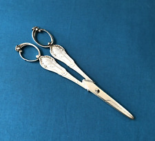 HENRI SOUFFLOT ciseaux à raisin / fruits en argent massif MINERVE couvert 17 cm