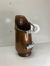 Seau à charbon parapluie ☂️ en cuivre poignée en céramique bon etat quelque bose