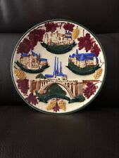 assiette art vintage faience céramique villeroy et boch 1109 luxembourg villes
