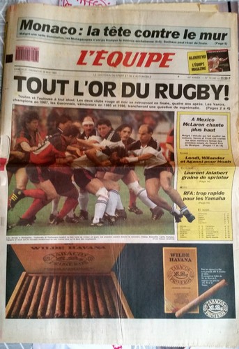 Equipe journal 5 - l'equipe, 27-28/5/1989