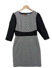 ANTONIO MELANI Robe crayon Dames Robe T EU 40 noir-blanc style festif