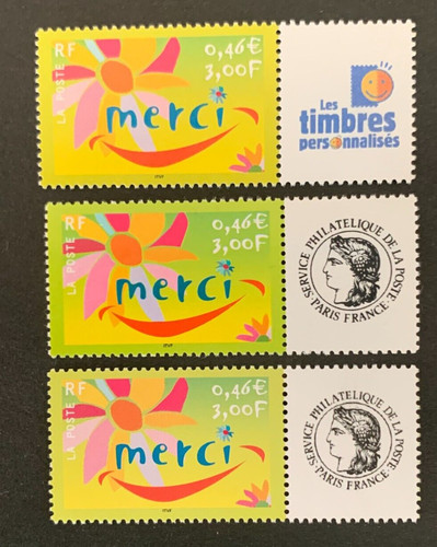 Timbres personnalisés 2001 - , yt