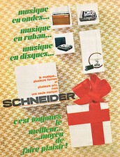 PUBLICITE ADVERTISING 024   1964   SCHNEIDER  éléctrophone transistor