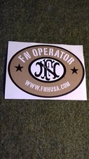  AUTOCOLLANT ECUSSON FN BROWNING OPERATOR BALL TRAP TIR CHASSE PECHE STICKER 