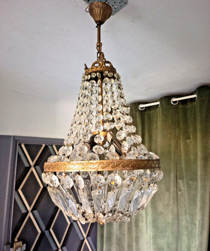 Ancien lustre laiton et - ancien,