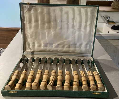 Ménagère couteaux bambou - couteaux,