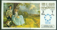 Umm Al Qiwain 1967 Expo Montreal   Painter Gainsborough  Imperf  MNH