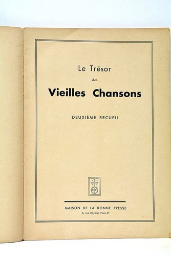 Trésor des vieilles - des,