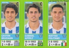 656 BRUGMAN APPELT ITALIA PESCARA CALCIO STICKER CALCIATORI 2015 PANINI