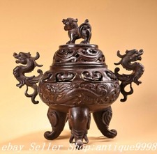 9.4"Old Dynasty Bronze Dragon