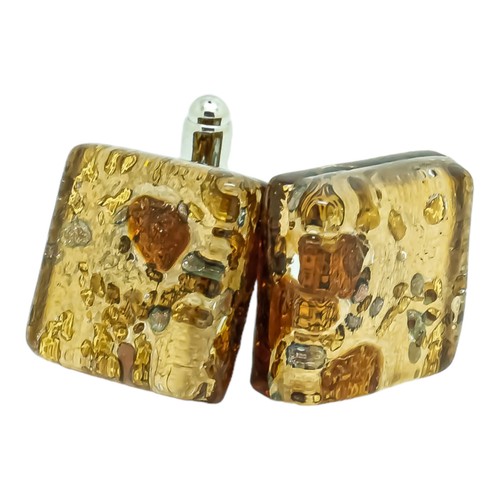 Boutons manchette verre - boutons,