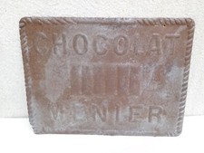 Plaque ancienne en tôle " chocolat Menier " 