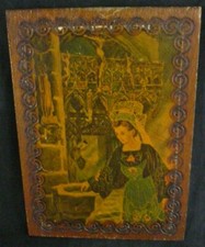 Cadre en bois – Scène en Bretagne – décoration murale vintage – REF 986