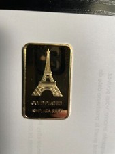 Tour Eiffel 2021 plaquette de 4 cm x 2 cm