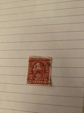 TRÈS RARE Affranchissement américain 2 cents timbre rouge Washington 4 « z » crêtes