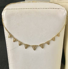 collier draperie filigrane or