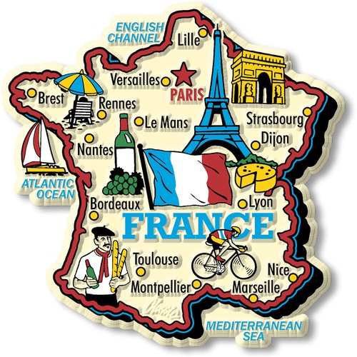 France jumbo country magnet - france,