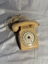 Téléphone Socotel S63 à Cadran Rotatif -74 Bonneville Couleur Beige 1983-Vintage