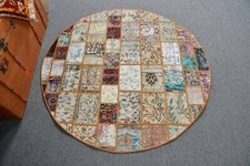 Tapis de cuisine, tapis d'accent 4,3 x 4,3 pieds, tapis marocain, tapis turc,...