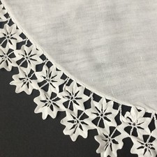 NAPPERON Ancien BRODERIE De