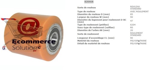 Galet roue porteur - galet,