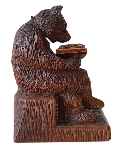 Sculpture ours bois forêt - bois,