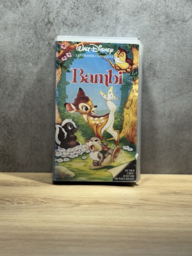 Cassette vhs bambi walt - vhs,