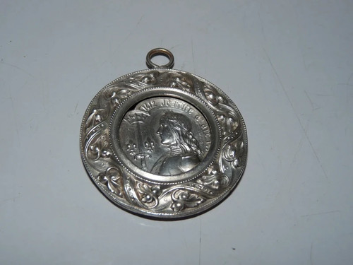 Ancien pendentif médaille - ancien,