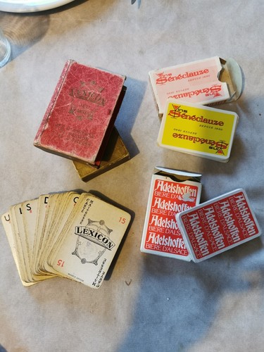 Lot anciens jeux cartes - lot,