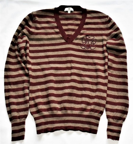 Pull rayé brun - , et