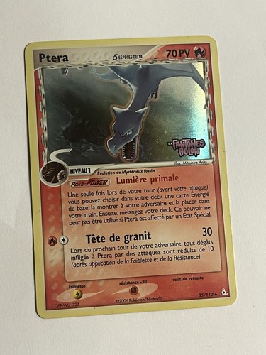 Carte pokémon ptera - ", 35/110