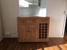 MEUBLE DE RANGEMENT EN BOIS MASSIF CHENE BON ETAT 