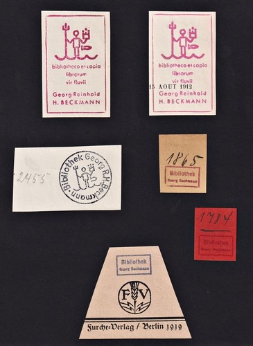 Exlibris georg reinhold - exlibris, h