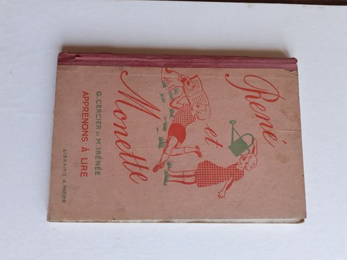 Ancien livre scolaire rené - ancien, et