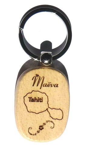 Superbe porte clefs bois - superbe,