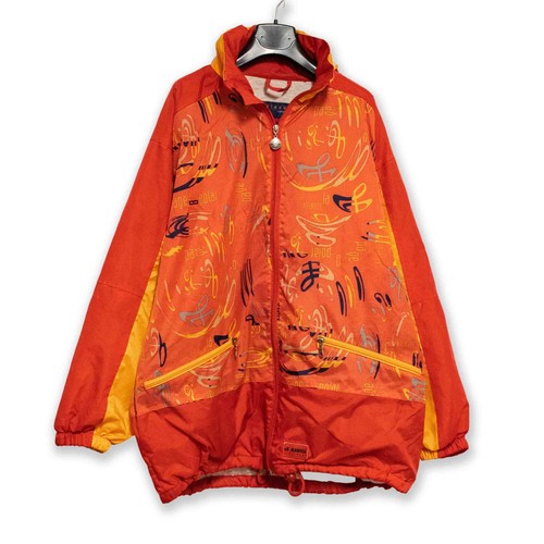 Anorak vintage orange - anorak, à