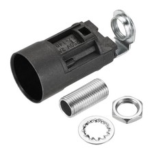 E14 Ampoule Douille Lampe Noir 23x55mm avec M10 Fileté pour E14 Ampoule Set 3