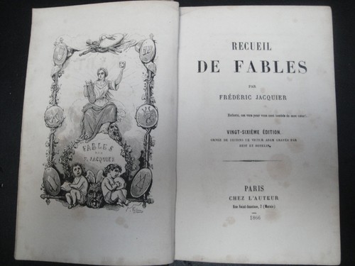 Recueil fables frédéric - -,