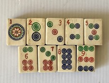 9 Mah Jong 1920’s Bone