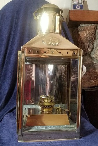 Vintage brass viking - brass,