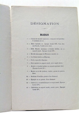 Catalogue curiosités tableaux - catalogue,