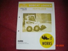 BROCHURE   PUBLICITAIRE     CHARGEUSE    BOBCAT    ENGRAIS      UK