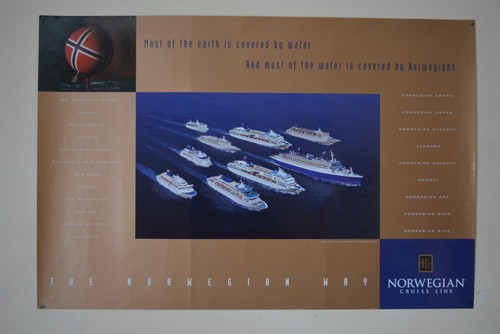 Affiche paquebots ncl - la,