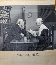 Tableau Tissé Noël Des Vieux