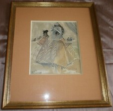 Tableau technique mixte dessin
