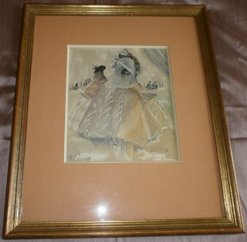 Tableau technique mixte dessin