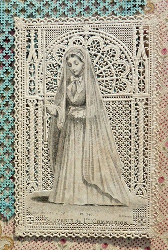 Ancienne image pieuse canivet - pieuse,