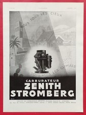Publicité de presse Carburateur ZENITH STROMBERG & ATLAS COLONIAL  Mai 1940