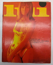 LUI revue charme  N°28 04/66 avec poster bob dylan monica vitti marisa mell